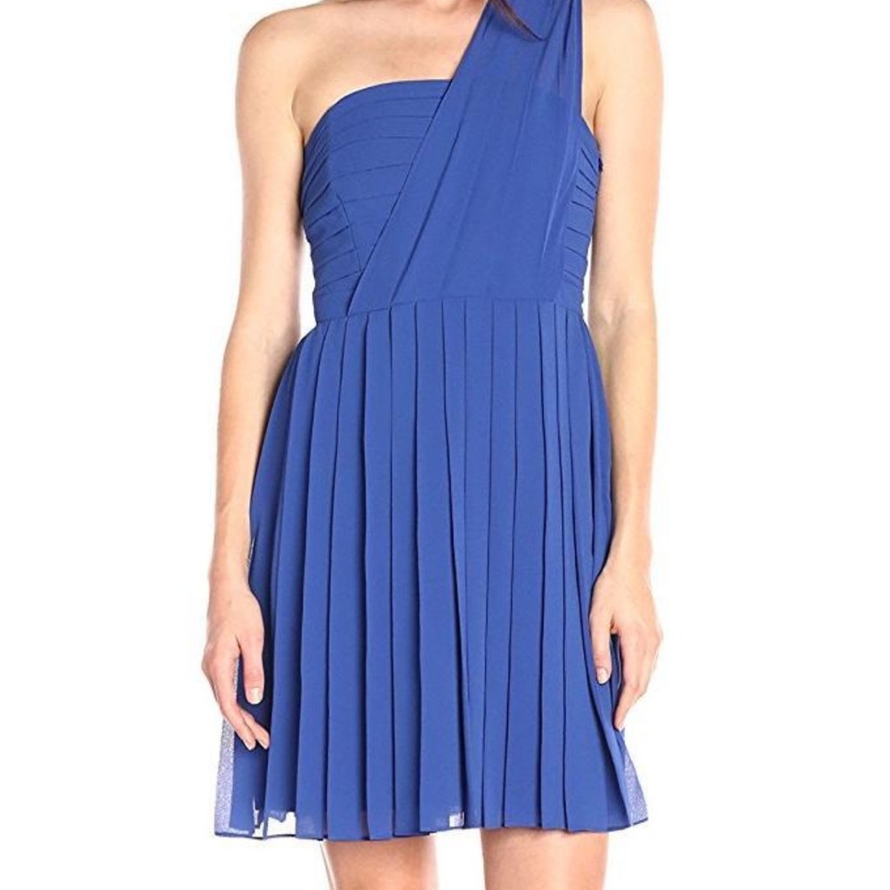 RACHEL Rachel Roy One-Shoulder Blue Dress size 8